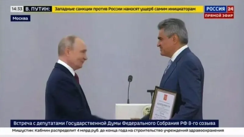 На церемонии награждения в Кремле Нечаев заявил, что партия получила благодарность от главы государства и что для победы в специальной военной операции необходимо приложить ещё больше усилий.