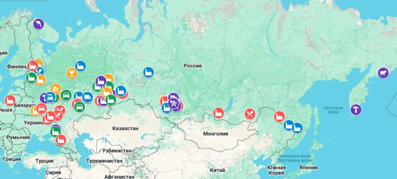 Интерактивная карта фиксирует случаи приостановки производств, задержки выплат и массовых увольнений по всей стране — от Калининграда до Камчатки; с начала 2026 года отмечено больше проблем, чем за весь 2025 год.
