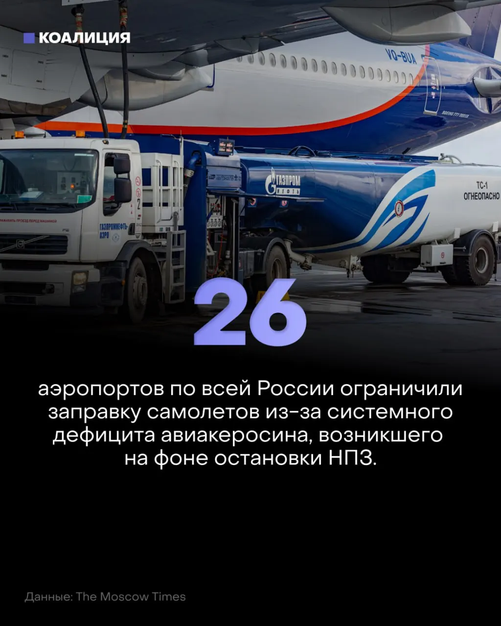 Из-за ограничений на керосин авиация страны сталкивается с урезанием заправки в 26 аэропортах, продлением лимитов в Пулково и ростом цен на топливо.