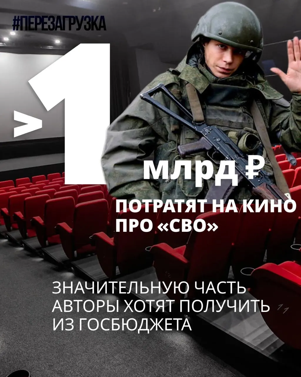 Госструктуры поддерживают несколько проектов, посвящённых спецоперации; суммарный бюджет семи фильмов составляет 964 млн рублей, остальные четыре проекта не раскрывают бюджеты; расходы планируют покрыть субсидиями.